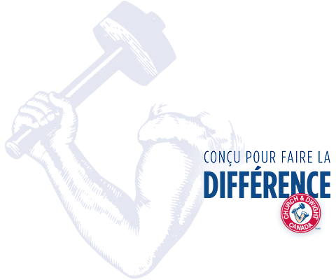 Conçue pour faire la différence. Logo de Church & Dwight.